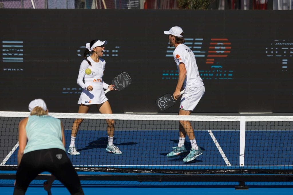 VIDEO: Parris Todd and Hunter Johnson Share Their Secrets on Playing Pickleball with a Romantic Partner