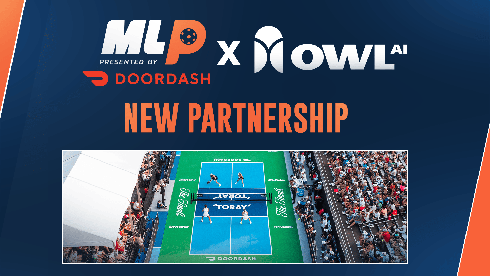 Major League Pickleball announces new partnership with Owl AI for sports tech innovation.