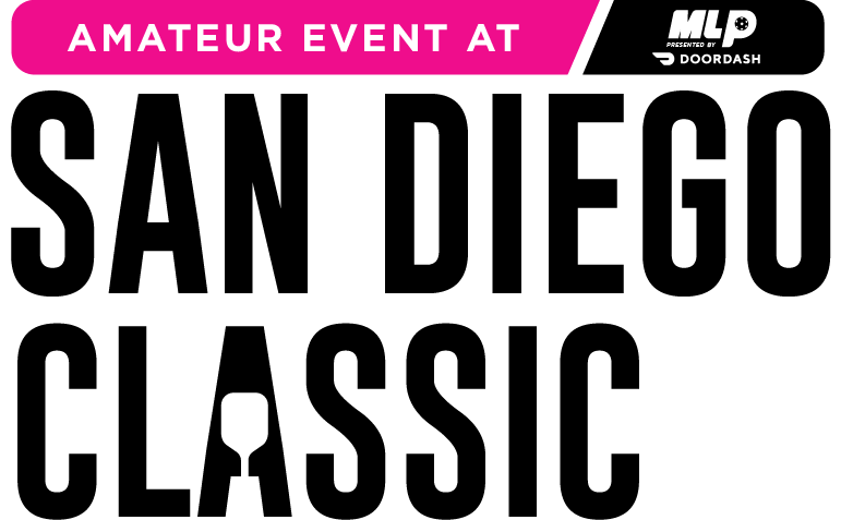 Amateur pickleball event at Major League Pickleball tournament.